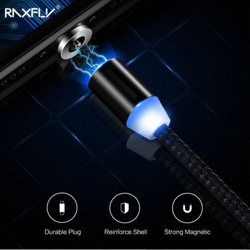 1M 2M 2A LED Magnetic USB Cable Braid Micro USB Type C Cabo For iPhone 12 11 XR iPad Phone Cables For Xiaomi Huawei 2020 New