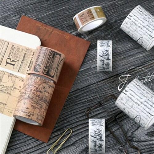 1Pcs Stamp Retro Post Office Series Coffee Plant Bullet Journal Washi Tape Adhesive Tape DIY Scrapbooking Sticker Label Masking