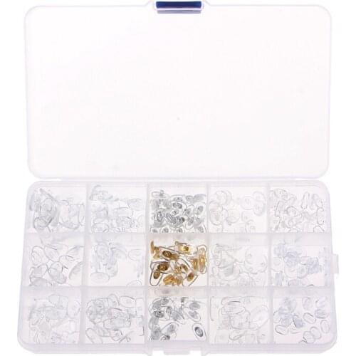 150 Pairs Silicone Eyeglass Sunglasses Spectacles Screw On Nose Pads Repair Tool R58E
