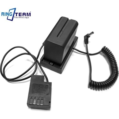 7.2V / 12V NPF Battery Plate with Coiled DC Cable + DCC12 for Panasonic Camera DMC-GH3 DMC-GH4 DMC-GH5 DMC-G9