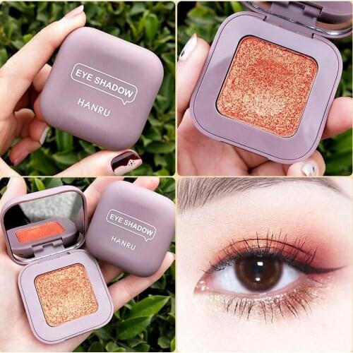 Glitter Eyeshadow Palette Cosmetic Pearl Matte Eye Pigment Single Protable Shiny Eye Shadow Easy Wear Longlasting Makeup TSLM2