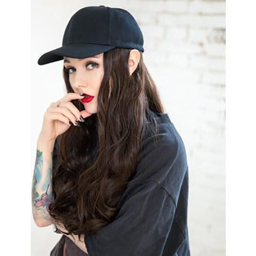 One piece of female long roll big wave web celebrity natural trend fashion full set of mature sexy bar sunscreen cap