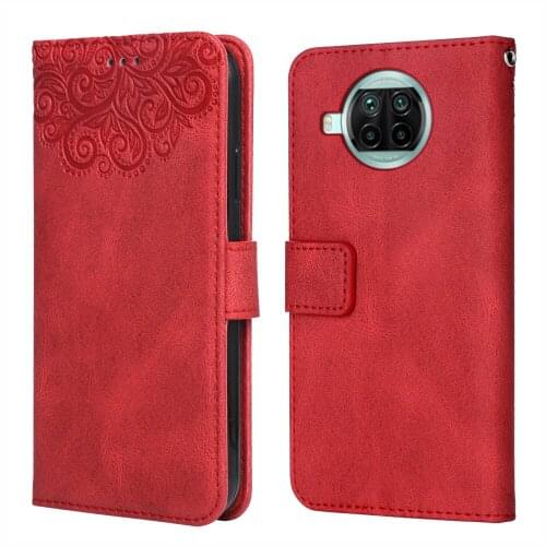 For on Xiaomi Mi 10i 5G Flower Embossing Case Coque for Mi 10i 5G Wallet Flip Leather Case for Xiaomi Mi10 i 10i 5G Phone Bag