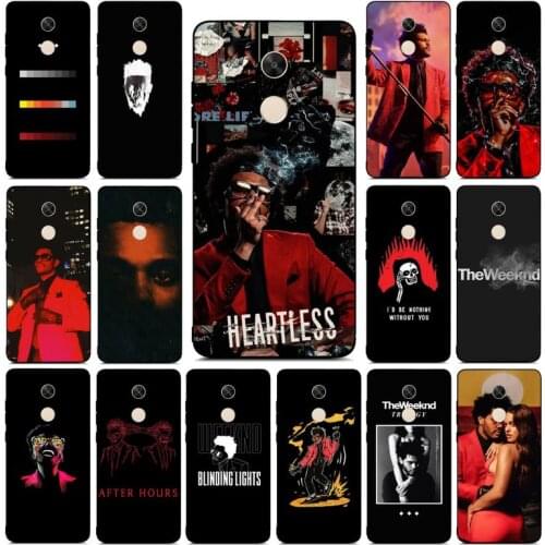 Yinuoda Pop Singer The Weeknd Phone Case for RedMi note 4 5 7 8 9 pro 8T 5A 4X case