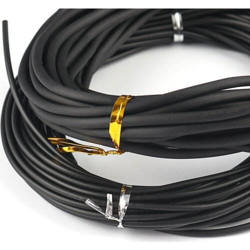 No Hole Black Round Rubber Jewelry Cord 1.5-3mm DIY Making Bracelets Necklace Women Men Party Jewelry Findings .,10M length