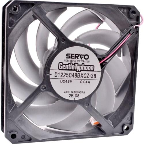 D1225C48BXCZ-38 12cm 120mm fan 120x120x25mm DC48V 0.04A 2 lines very quiet inverter server cooling fan