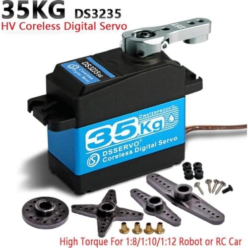 DS3235SG 35KG High Torque Metal Steering Gear Digital Servo For RC Cars Boats Coreless Motor With Accessories