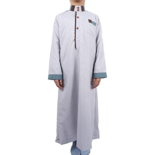 Mix colors 8~18years old Popular thawb children Jubba robe boy thobe