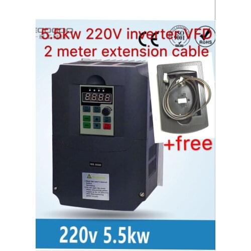 220v 5.5kw Inverter / VFD1HP or 3HP Input 3HP Output CNC spindle Driver spindle speed control