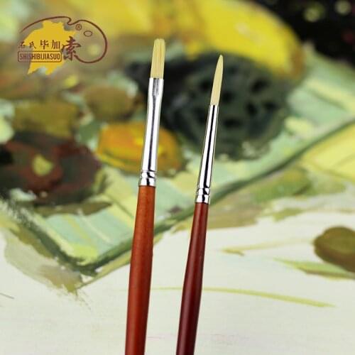 3Pcs Fine Nylon Hard Hair Hook Line Pen Nail Paint Brushes For Drawing Set Acrylic Oil Watercolor Gouache Painting Art Supplies