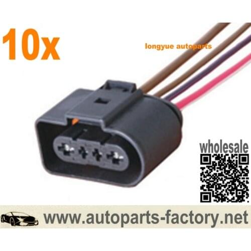 Longyue 10pcs 4-wire Universal Female Connector wiring Harness