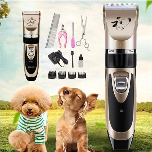 Pet Dog Hair Trimmer Animal Rechargeable Electrical Grooming Clippers Cat Cutter Machine Shaver Electric Scissor Clipper