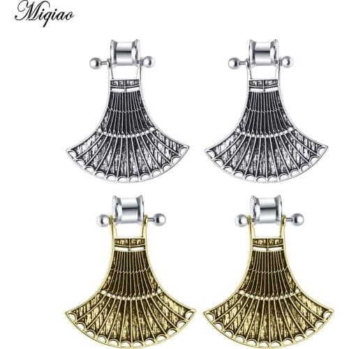 Miqiao 2 Pcs Fan-shaped Ear Expander Pierce Auricle Stainless Steel Ear Expander Ear Expander Jewelry Explosion Models