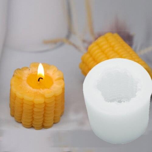 New The Corn shape Silicone Mold Candle Mold Cake Soap Mould Maize DIY Handmade Candle Molds