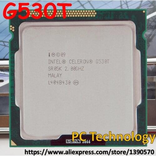 Original Intel CELERON G530T G 530T 2.0GHz CPU 2M LGA1155 35W desktop Dual-Core Free shipping ship out within 1 day