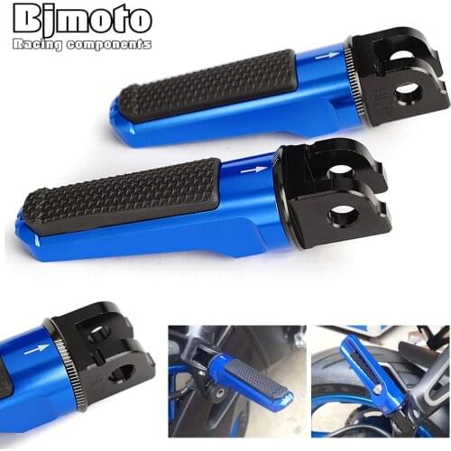 Front Foot Pegs For HONDA CB1000R CBR250R CBR600RR VTR1000 SP-1 MSX125 CBR1000RR FIREBLADE CB125R CB300R NEO SPORTS CAFE