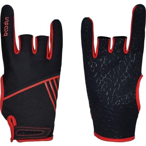 Boodun 1 Pair Professional Men Women Bowling Gloves Antislip Elastic Breathable Sports Bowling Ball Mittens Bowling gloves