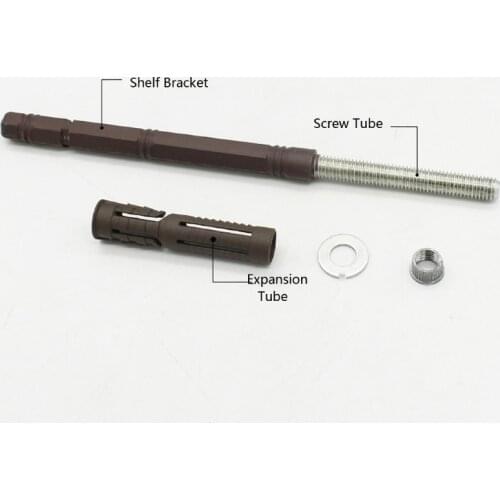 6Pcs Hidden Floating Shelf Brackets Invisible Wall Shelf Support 10mm x 100mm E7CB