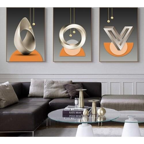 Modern Abstract Geometric Pattern Canvas Paintings Wall Art Poster and Print Nordic Style Minimalism Picture For Home Decoration