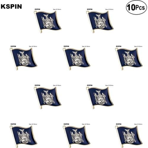 U.S.A New York Lapel Pin Flag badge Brooch Pins Badges 10Pcs a Lot