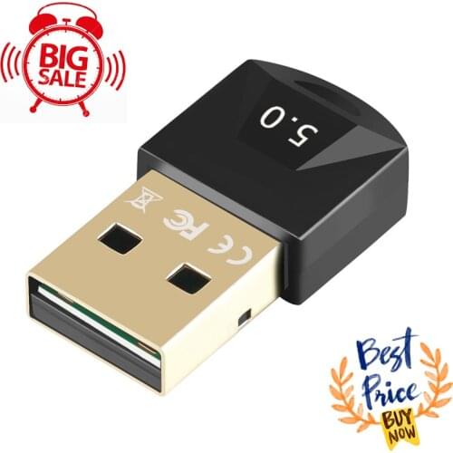 USB BT 5.0 Bluetooth-compatible 5.0 Adapter Receiver Wireless Bluetooth-compatible Dongle 5.0 Music Mini BT Transmitter For PC