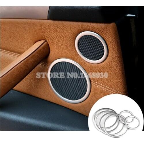 Interior Car Door Speaker Frame Trim Cover 6pcs For BMW X5 E70 2008-2013 Car accesories interior Car Trim