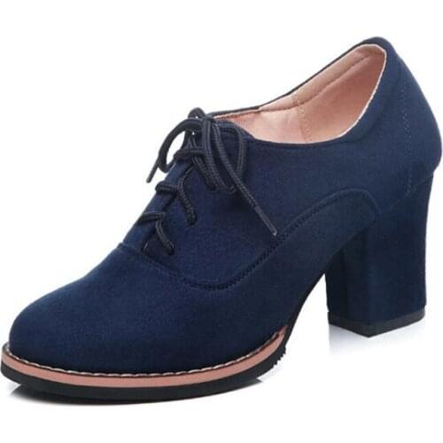 New popular large size womens ankle boots comfortable ankle strap high heel boots fashion casual thick heel boots sexy wild