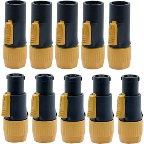 10Pcs Flame-Retardant Industrial Power Connector Output Input 20A Waterproof Power Connector LED Large Screen Power Plug