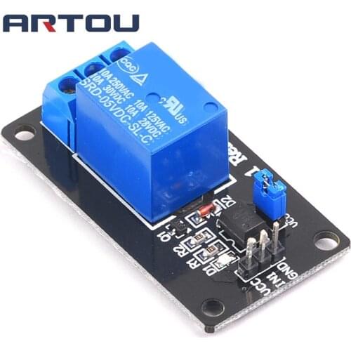5V 1 Channel Relay Module for Arduino Relay Interface Board for MCU PIC AVR DSP ARM SCM Household Appliance Control Module