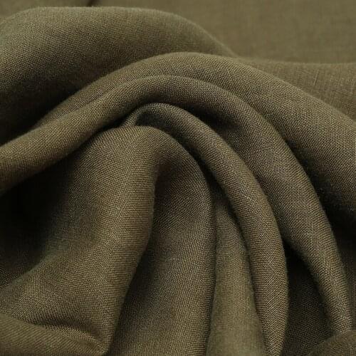 Army Green Linen material,patchwork cloth,Dress pants shirt jacket fabrics,sewing accessories