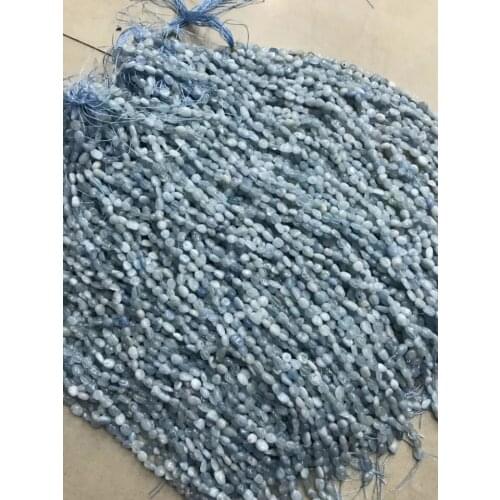 5strands aquamarine flat blue baroque 5-9mm 15" for DIY jewelry making loose beads FPPJ wholesale beads nature gem stone