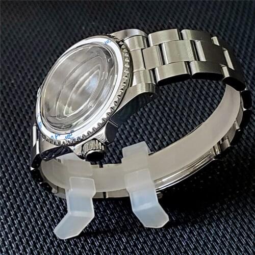 Stainless Steel Watch Case Strap Replacement Watch Strap Waterproof Ring for 2813 8215 Mechanical Movement Repair Parts