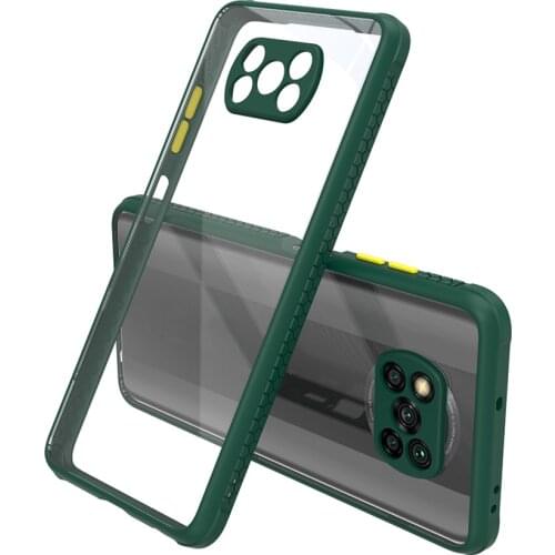 For poco x3pro case Transparent Shockproof Bumper Phone Case for xiaomi poco x3 x 3 3x pocox3 pro Camera Protection Cover Coque