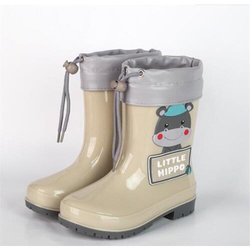 Cartoon Children Rain Boots New Fashion Cchool Children Rain Boots Non-slip Waterproof High Boot