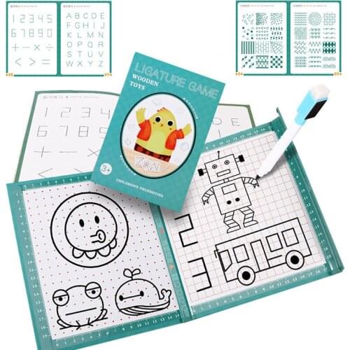 Preschool Children Pen Control Training Educational Toy Pen Trajectory Connection Drawing Fine Motor Training Learning Toy Gift
