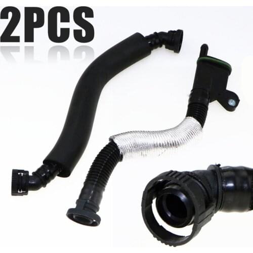 JXLCLYL 2pcs PCV Crankcase Breather Hose Pipe For VW Tiguan Jetta Passat AUDI Q5 A4