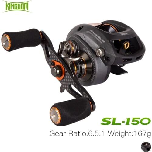 Kingdom Speed Shot Baitcasting Reel Double spool Ultralight 12+1 Ball Bearings 5kg Max Drag 6.5:1 High Speed Fishing Reels