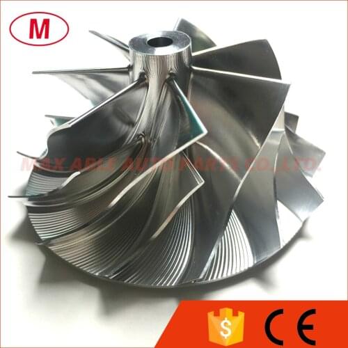 K16 54.64/71.00mm 7+7 blades Reverse Turbo Billet Compressor wheel/Aluminum 2618/Milling compressor wheel for turbocharger