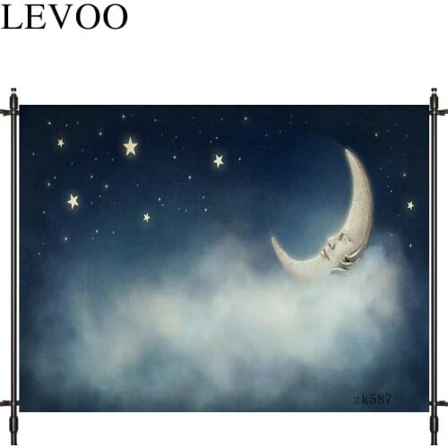LEVOO photography backdrop Dreamland moon fairy tale baby birthday photocall decor fabric new shoot photography backdrop