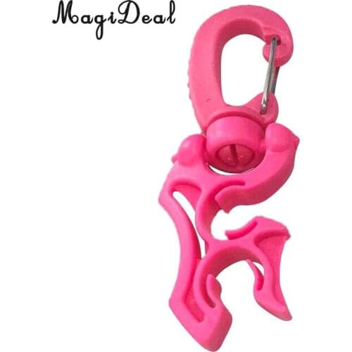 MagiDeal Scuba Diving Double Hose Holder Keeper Regulator Octopus Retainer BCD Clip for Underwater Dive Snorkeling