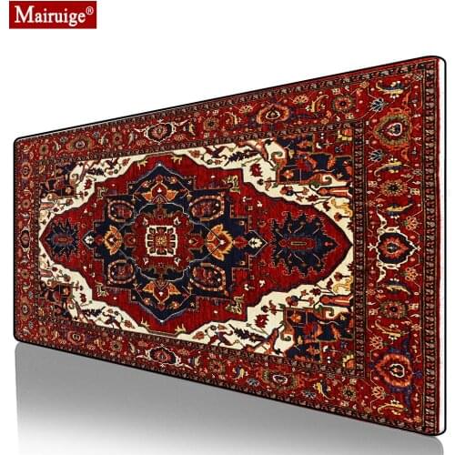 Moroccan Carpet Vintage Persian Rug Mouse Pad XXL Gamer Desk Mat Large Computer PC Keyboard Pad Gaming MousePad 90x40cm/80x30cm