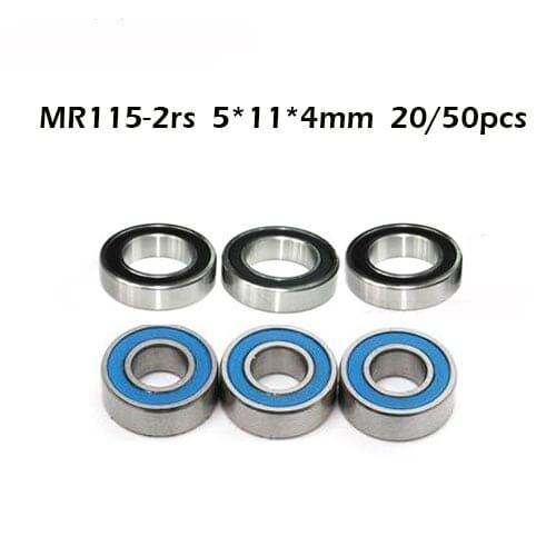 MR115RS Bearing 20/50PCS 5x11x4 mm ABEC-1 Hobby Electric RC MR115 RS 2RS Ball Bearings MR115-2RS