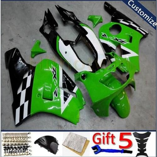 Motorcycle fairing For ZXR400 1991 1992 1993 1994 1995 1996 ZXR 400 ABS plastic motor panels kit green black