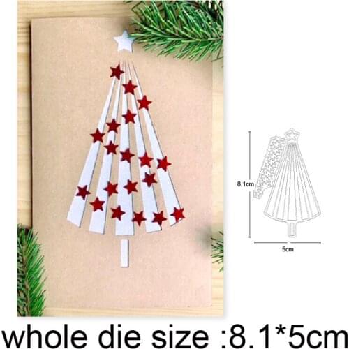 Christmas Tree Umbrella Metal Cutting Dies 2020 New Stencils dies DIY Scrapbooking dies Embossing Album Cards Making Craft dies