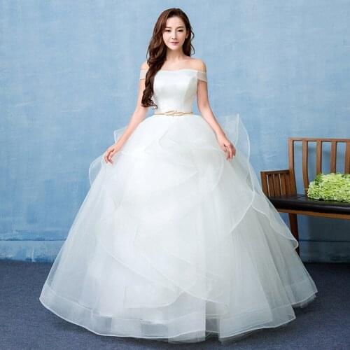Wedding Dresses Ball Gowns Princess Bride Wedding Dress Lace Up Bridal Dress