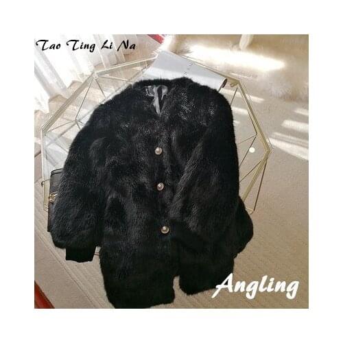 2019 New Style High-end Fashion Women Faux Fur Coat S102