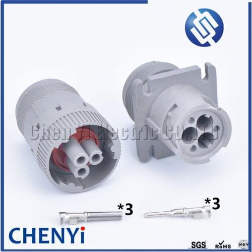 1 set 3 Pin waterproof auto connector female or male HD16-3-16S HD14-3-96P wire harness connector electric cable plug connector