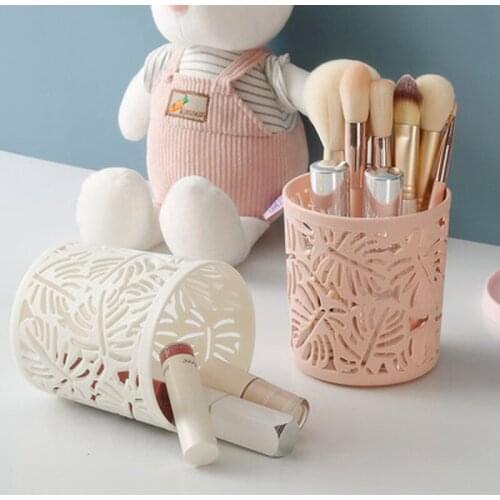 1PC Multifunctional Flower Plant Pot Makeup Brush Storage Boxes Pen Pencil Pot Holder Container Office Desk Storage Organizer