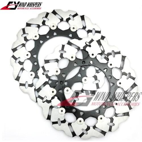 Motorcycle Flower Front Brake Disc Rotors For Yamaha YZF R1 YZF-R1 2007-2014 YZF-R6 R6 2005-2016 FZ8 FAZER 2010-2019