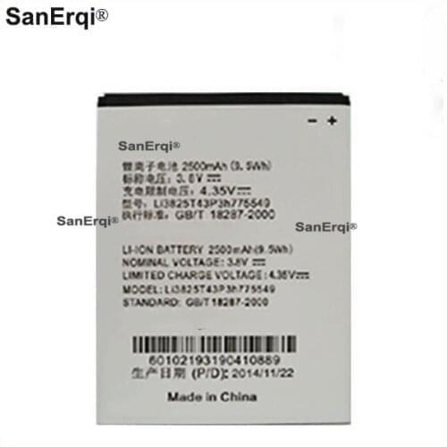 2500mAh Li3825T43P3h775549 Battery For ZTE Grand X Quad V987 U935 V967